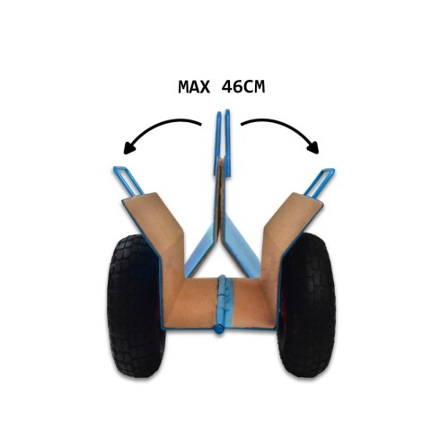 Wózek Transportowy do Płyt OSB GK MDF 275 kg Koła Pneumatyczne 26 cm