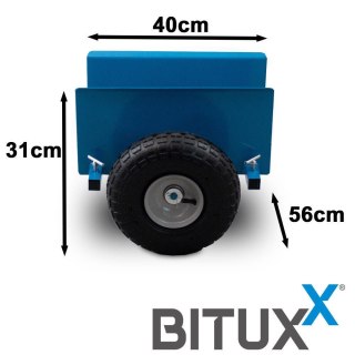 Wózek transportowy do płyt OSB GK MDF 275kg Koła pneumatyczne