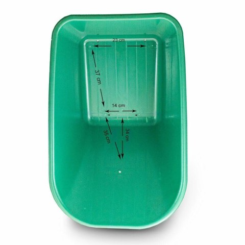 Zapasowa misa do taczki 100l zielona pvc wytrzymała 250kg do ogrodu budowy