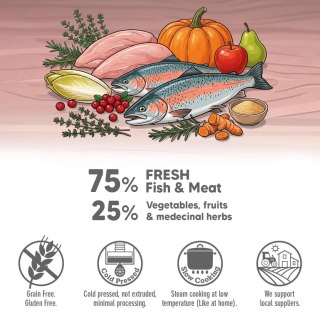 ARQUIVET FRESH półwilgotny przysmak z łososiem 800g