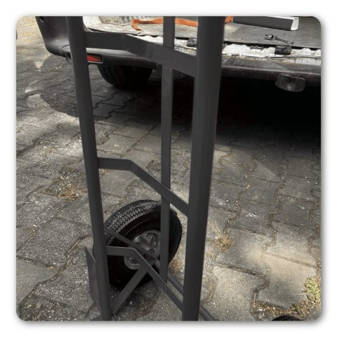Wózek magazynowy transportowy 200kg stalowy koła pneumatyczne magazyn ogród