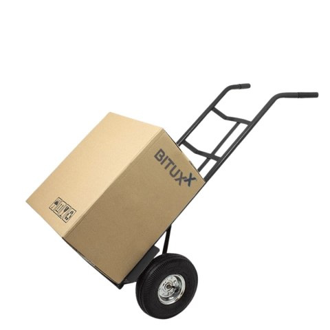 Wózek magazynowy transportowy 200kg stalowy koła pneumatyczne magazyn ogród