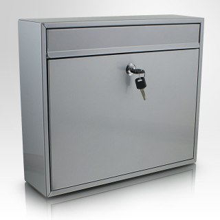Skrzynka pocztowa metalowa na listy z zamkiem 2 kluczyki 36x31x10,5cm