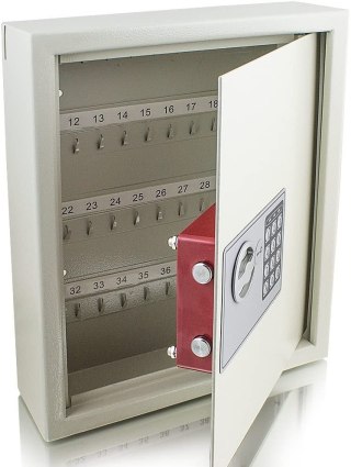 Sejf na Klucze Elektroniczny 48 Haczyków Zabezpieczenie Montaż Ścienny