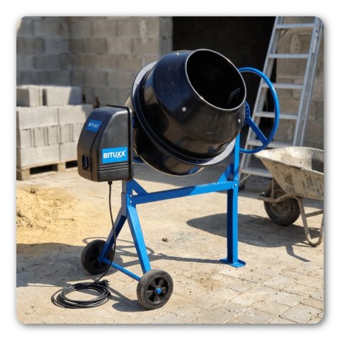 Betoniarka Elektryczna 160L 650W 230V do Betonu i Zapraw Mieszarka