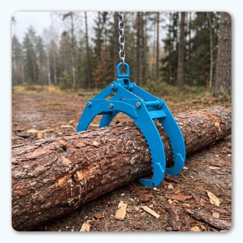 Chwytak do drewna 810mm 32" 1500kg samozaciskowy transportowy