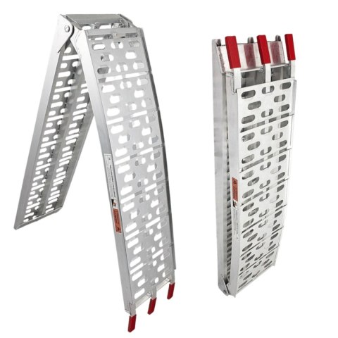 Rampy aluminiowe składane najazdy 680 kg do motocykla quada kosiarki pasy