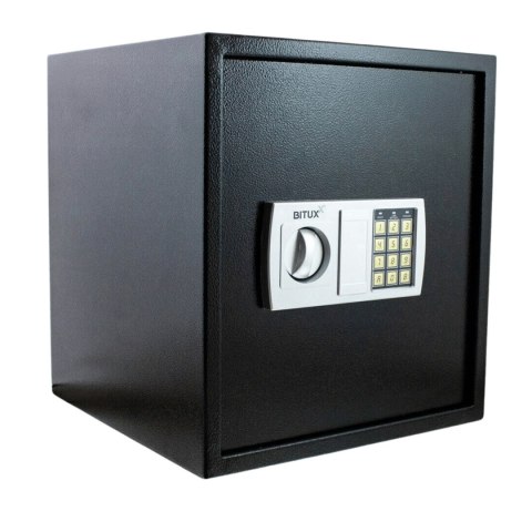 Sejf Elektroniczny Szyfrowy 48L Czarny Na Klucz Dom Biuro Solidny